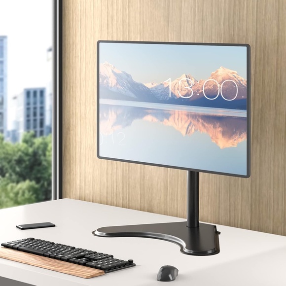 WALI Single Monitor Stand, Adjustable Monitor Stand for One Screen up to 32inch - Picture 5 of 14